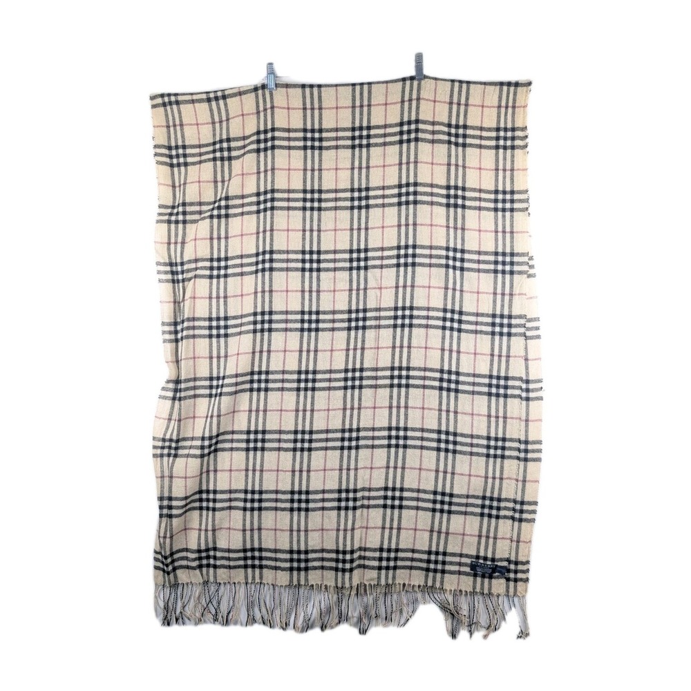 Burberry London Scarf Cashmere Wide Check